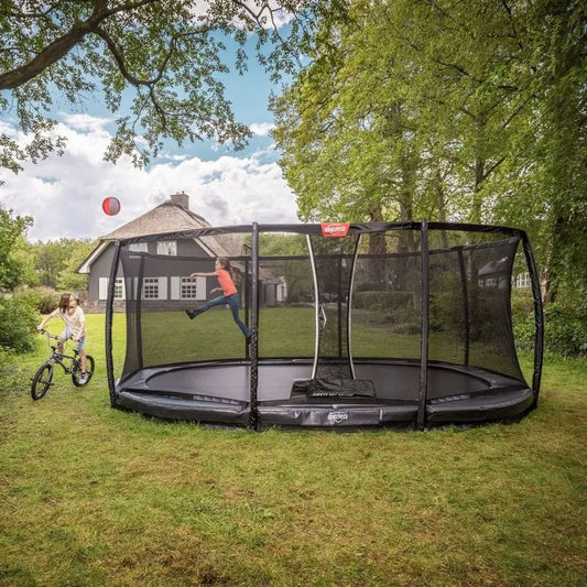 BERG 10ft Champion InGround 350 Oval Trampoline