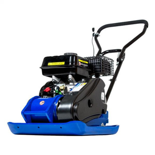Hyundai 196cc Petrol Plate Compactor / Wacker Plate with Wheel Kit and Paving Pad