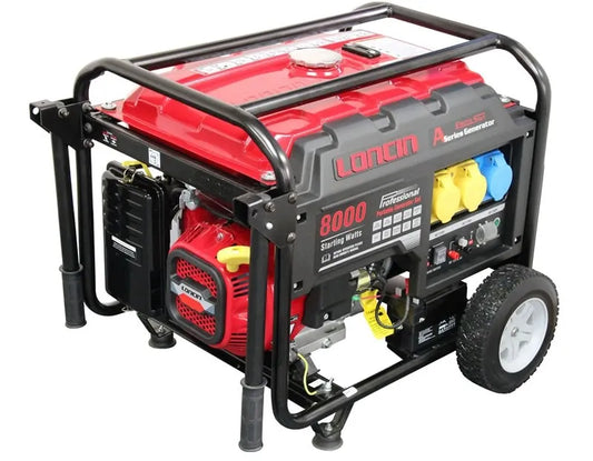 Loncin (LC8000D)&Generator Electric Start AVR L/Run & Wheel Kit